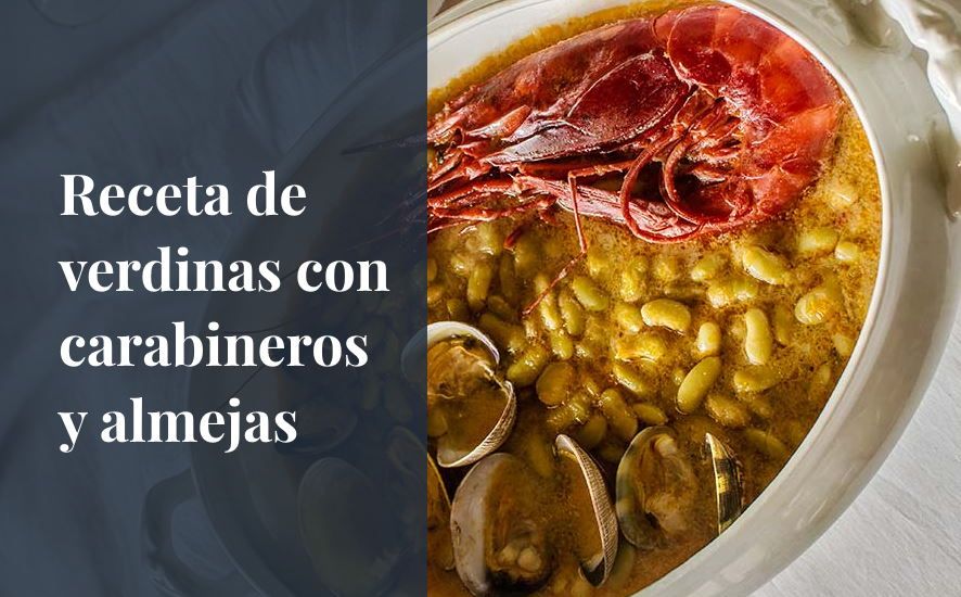 Verdinas con carabineros, almeja salvaje y salsa de marisco 🦞 - Saborea Huelva