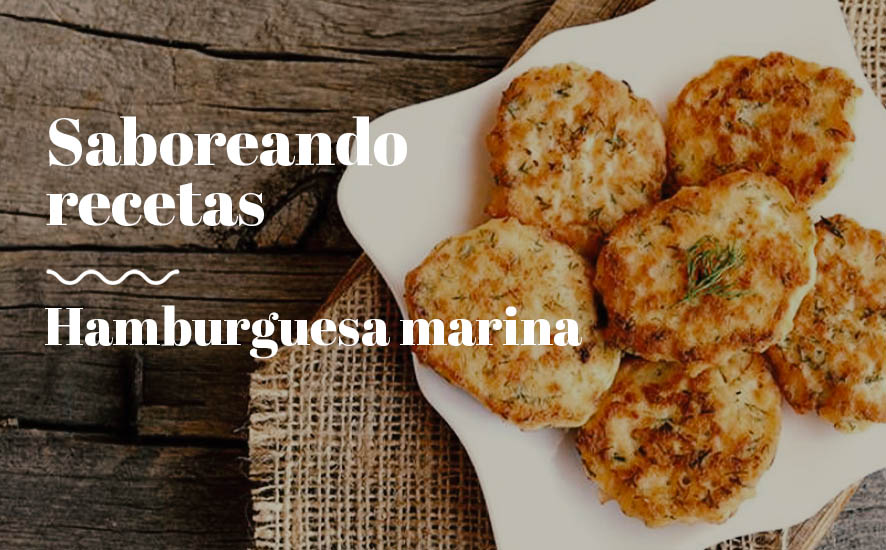 Receta: cómo hacer una hamburguesa marina ( con salmón, gamba blanca... ) - Saborea Huelva