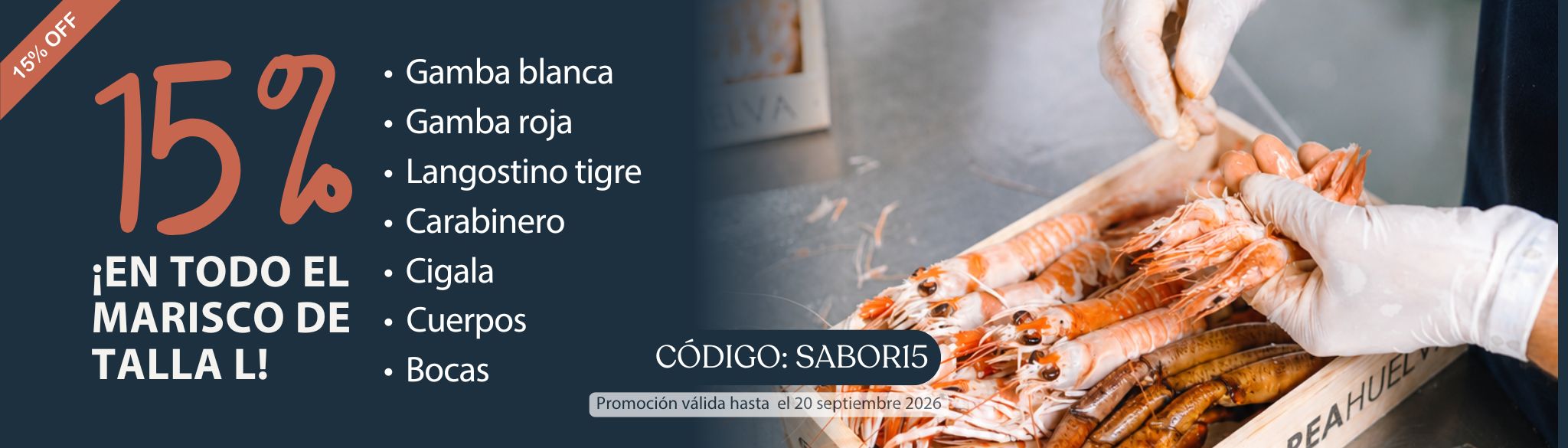 Tienda online de Marisco, Pescadería, Carne, Ibéricos y Vinos de Huelva - Saborea Huelva